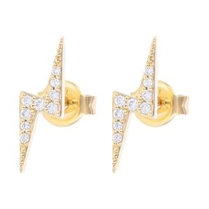 Noemie 18k Lightning Bolt ⚡️ Stud Earrings Set
